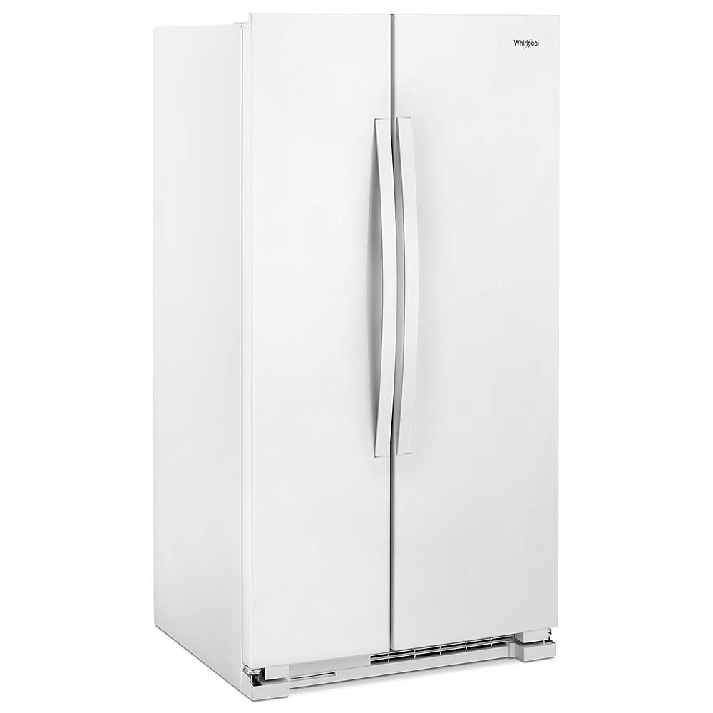 Alt View 3. Whirlpool - 25.1 Cu. Ft. Side-by-Side Refrigerator - White.