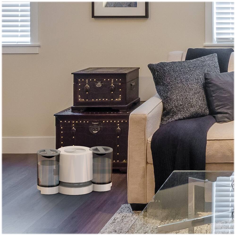 Left. Vornado - 1.5 Gal. Vaporizer Humidifier - Gray/white.