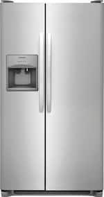 Frigidaire - 25.6 Cu. Ft. Side-by-Side Refrigerator - Stainless steel - Front_Standard