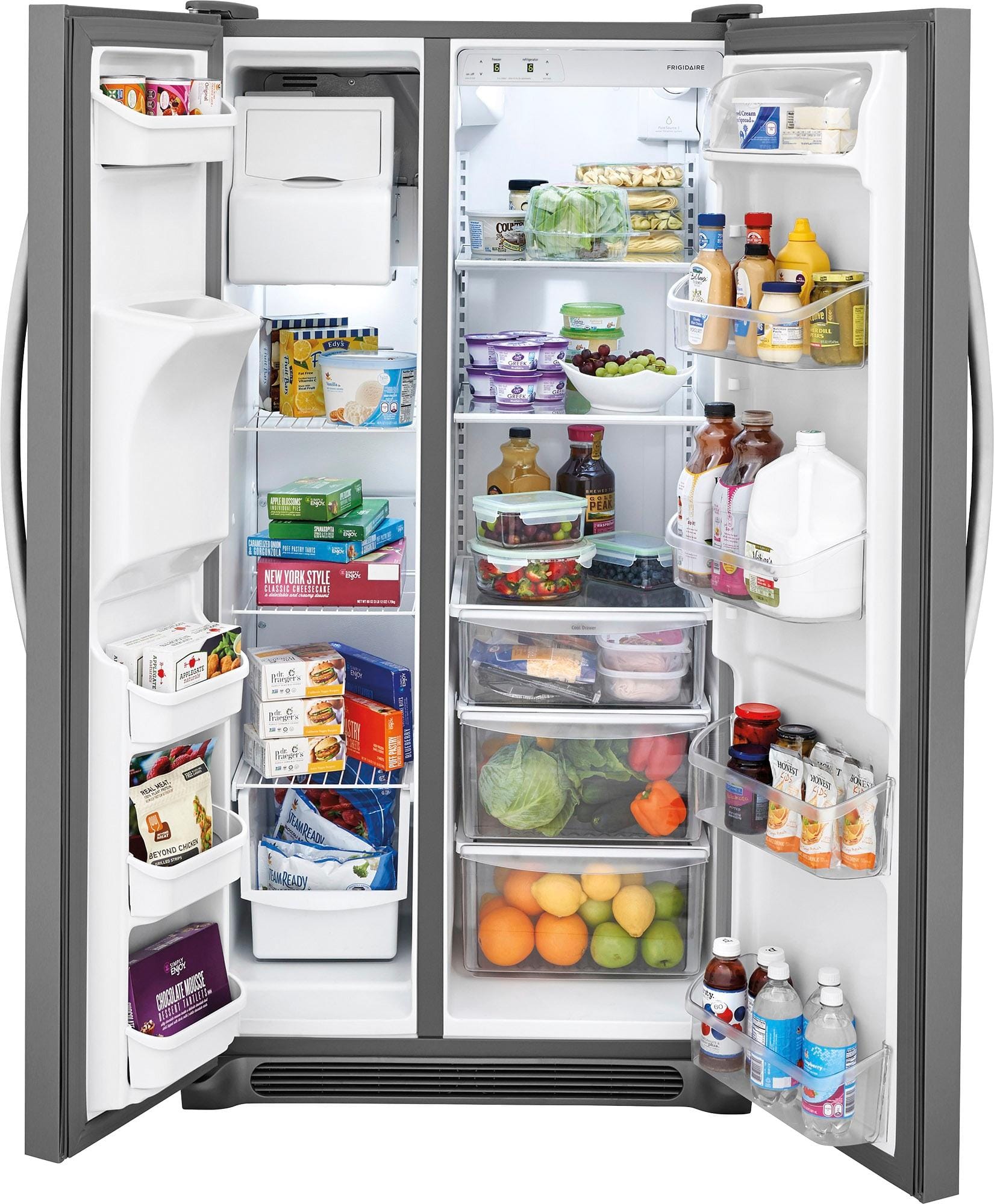 Alt View 1. Frigidaire - 25.6 Cu. Ft. Side-by-Side Refrigerator - Stainless Steel.