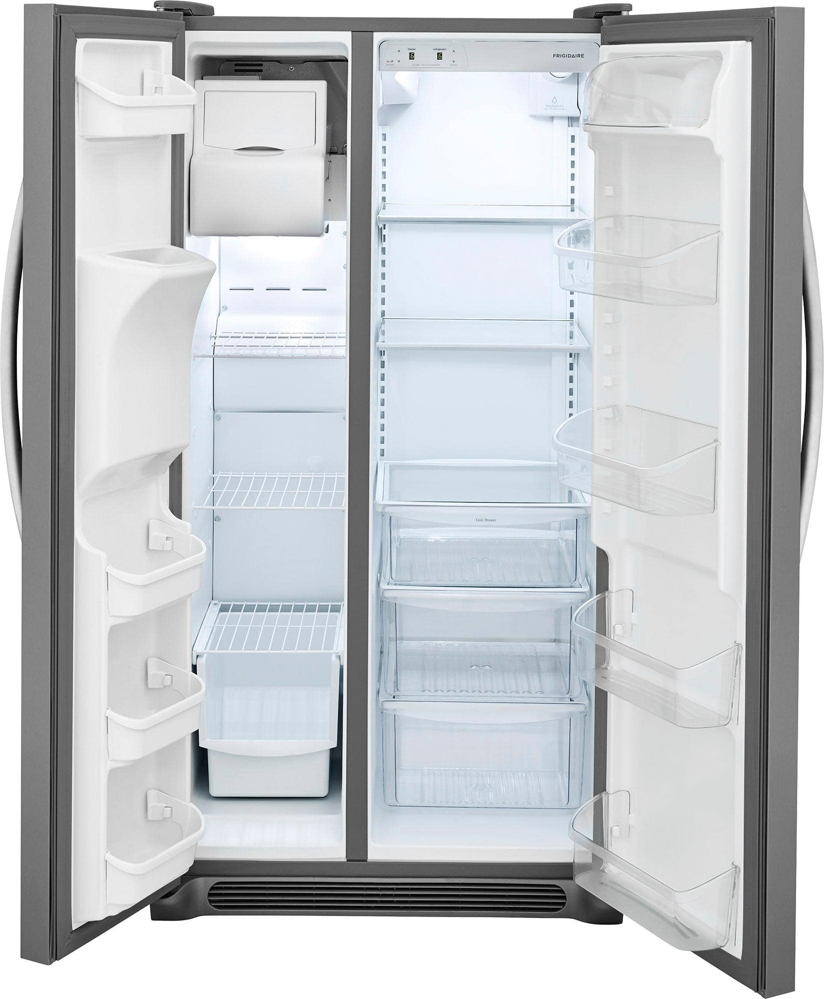 Alt View 2. Frigidaire - 25.6 Cu. Ft. Side-by-Side Refrigerator - Stainless Steel.