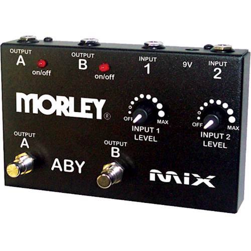 Left. Morley - ABY Mix Mixer/Combiner for Electric Guitars - Black.
