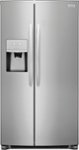 Front. Frigidaire - 22.2 Cu. Ft. Counter-Depth Side-by-Side Refrigerator - Stainless Steel.