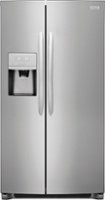 Frigidaire - 22.2 Cu. Ft. Counter-Depth Side-by-Side Refrigerator - Stainless steel - Front_Zoom