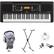Alt View 11. Yamaha - Portable Keyboard with 61 Touch-Sensitive Keys - Black.