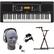 Alt View 11. Yamaha - Portable Keyboard with 61 Touch-Sensitive Keys - Black.