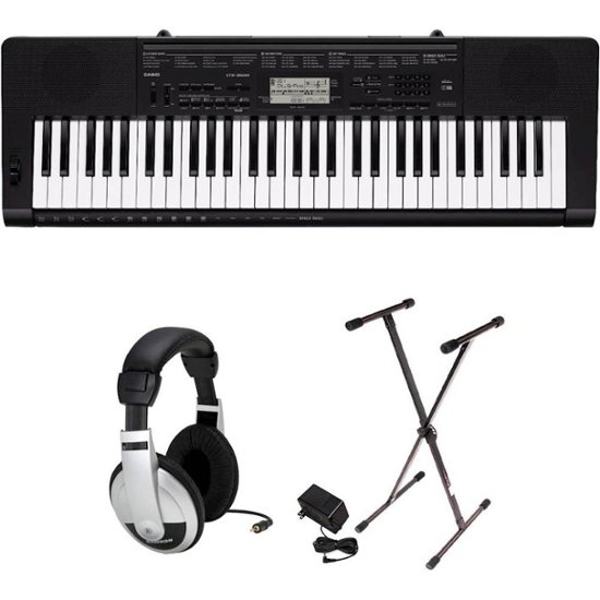 skadedyr barndom Ende Casio Portable Keyboard with 61 Velocity-Sensitive Keys Black CAS CTK3500  PPK - Best Buy