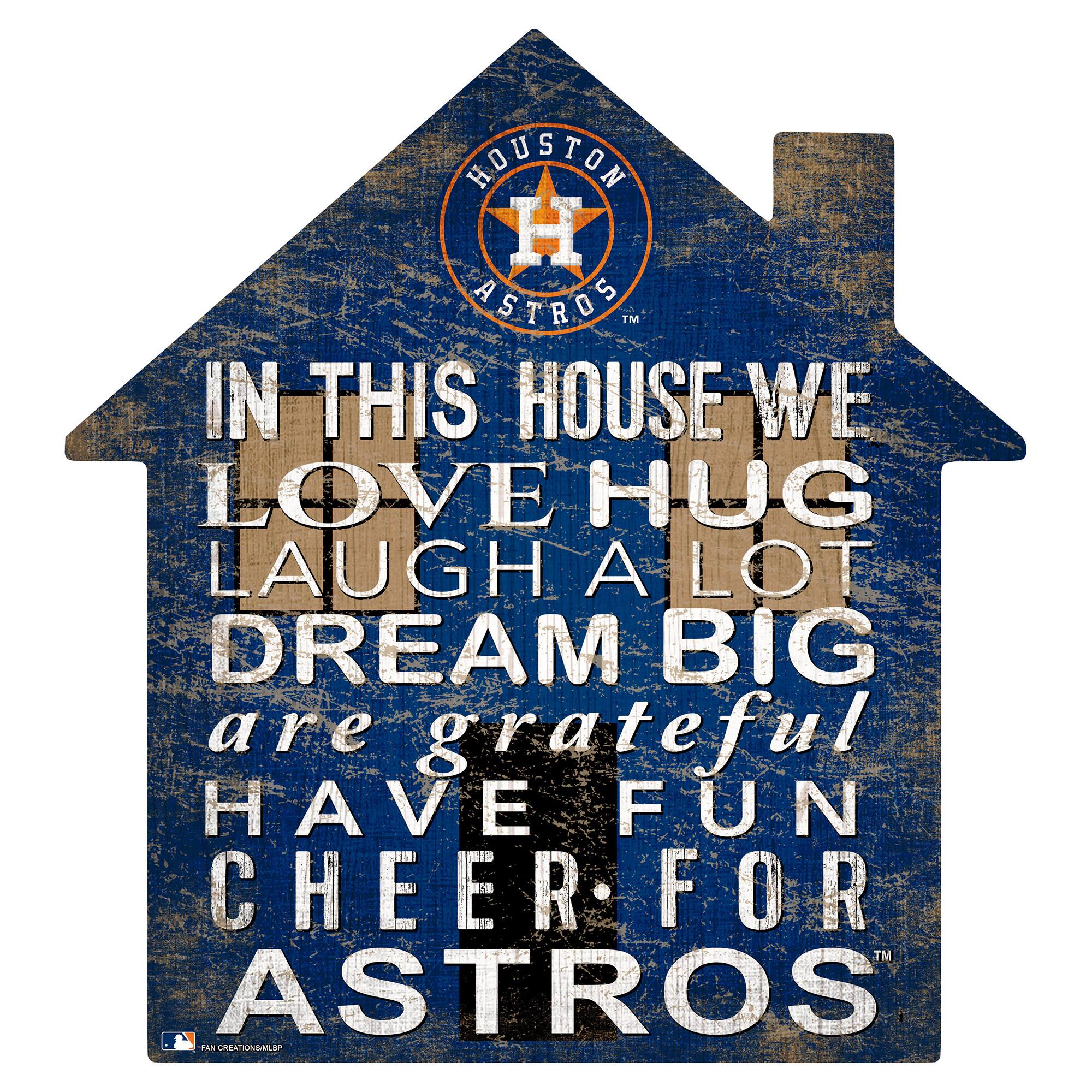 Houston Astros 12'' Team House Sign