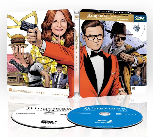  Kingsman: The Golden Circle [SteelBook] [Digital Copy] [Blu-ray/DVD] [Only @ Best Buy] [2017]
