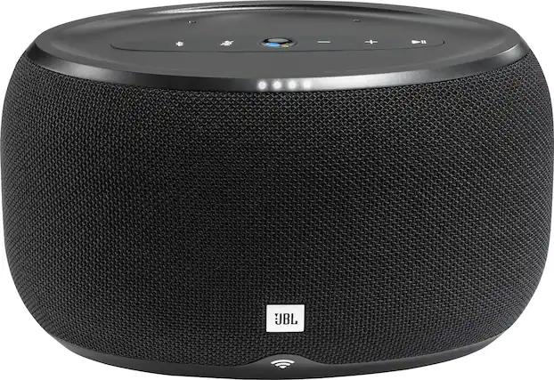Front. JBL - LINK 300 Wireless Speaker with Google Assistant.