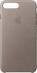 Front Zoom. Apple - iPhone® 8 Plus/7 Plus Leather Case - Taupe.