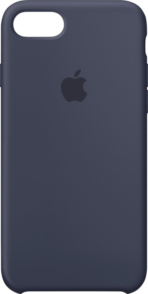 apple - iphone 8/7 silicone case - midnight blue