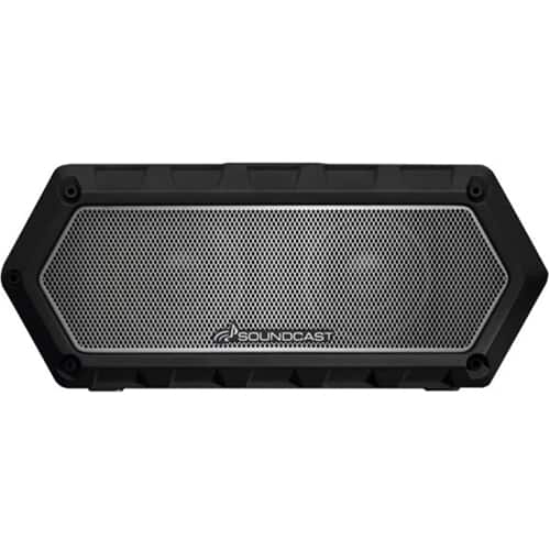 Front. Soundcast - VG1 Portable Bluetooth Speaker - Gray/Black.