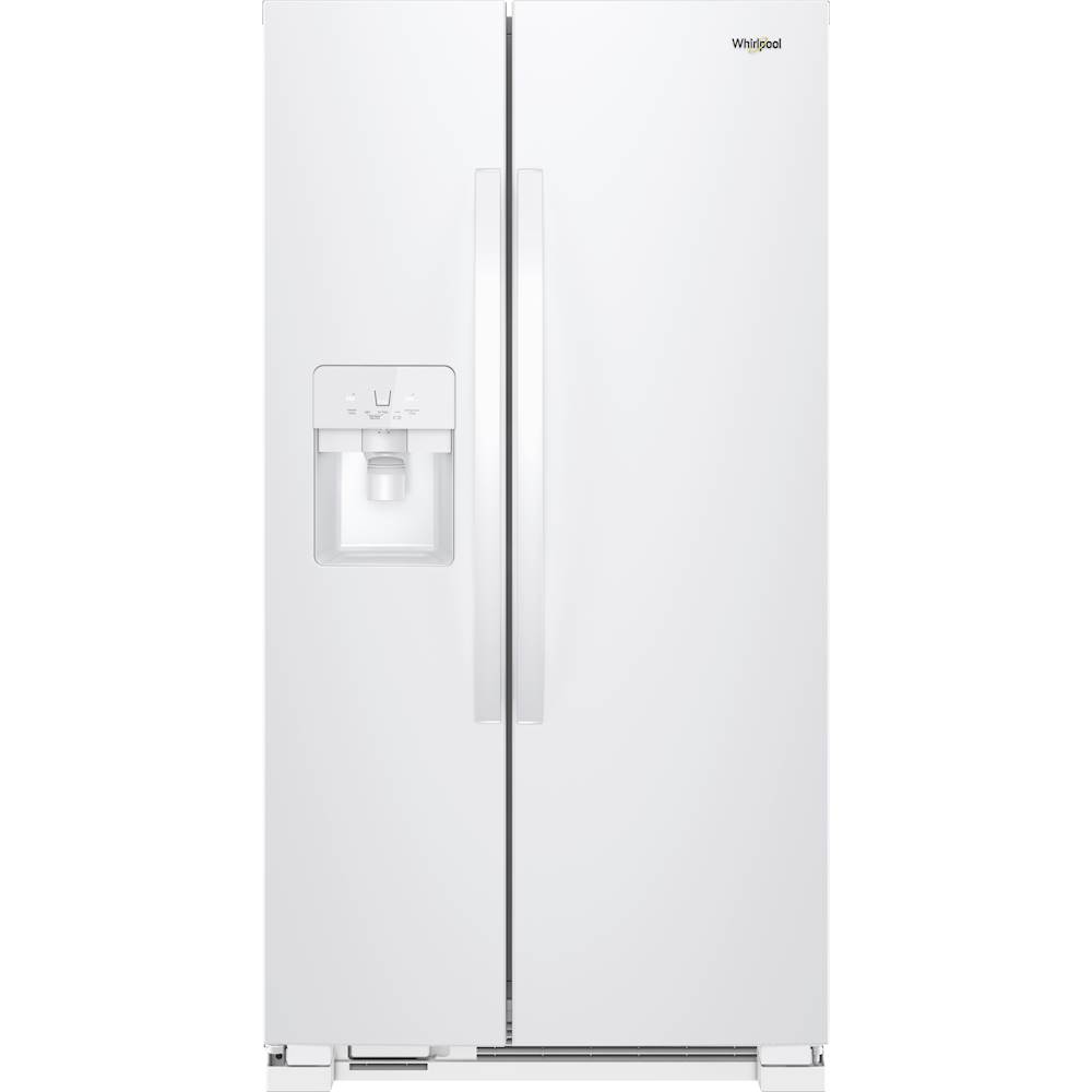 Whirlpool 24.6-cu ft Side-by-Side Refrigerator with Ice Maker (Fingerprint  Resistant Stainless Steel)