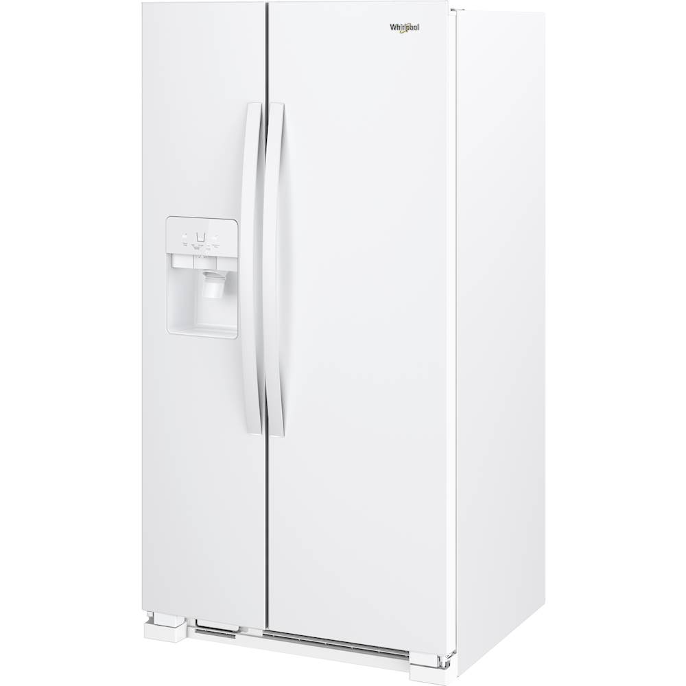Left View: Monogram - 29.5 Cu. Ft. Side-by-Side Built-In Refrigerator - Custom Panel Ready