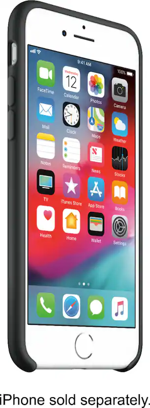 iPhone 8 / 7 Silicone Case - Black - Apple iPhone 8 / 7 Silicone Case - Black - Apple