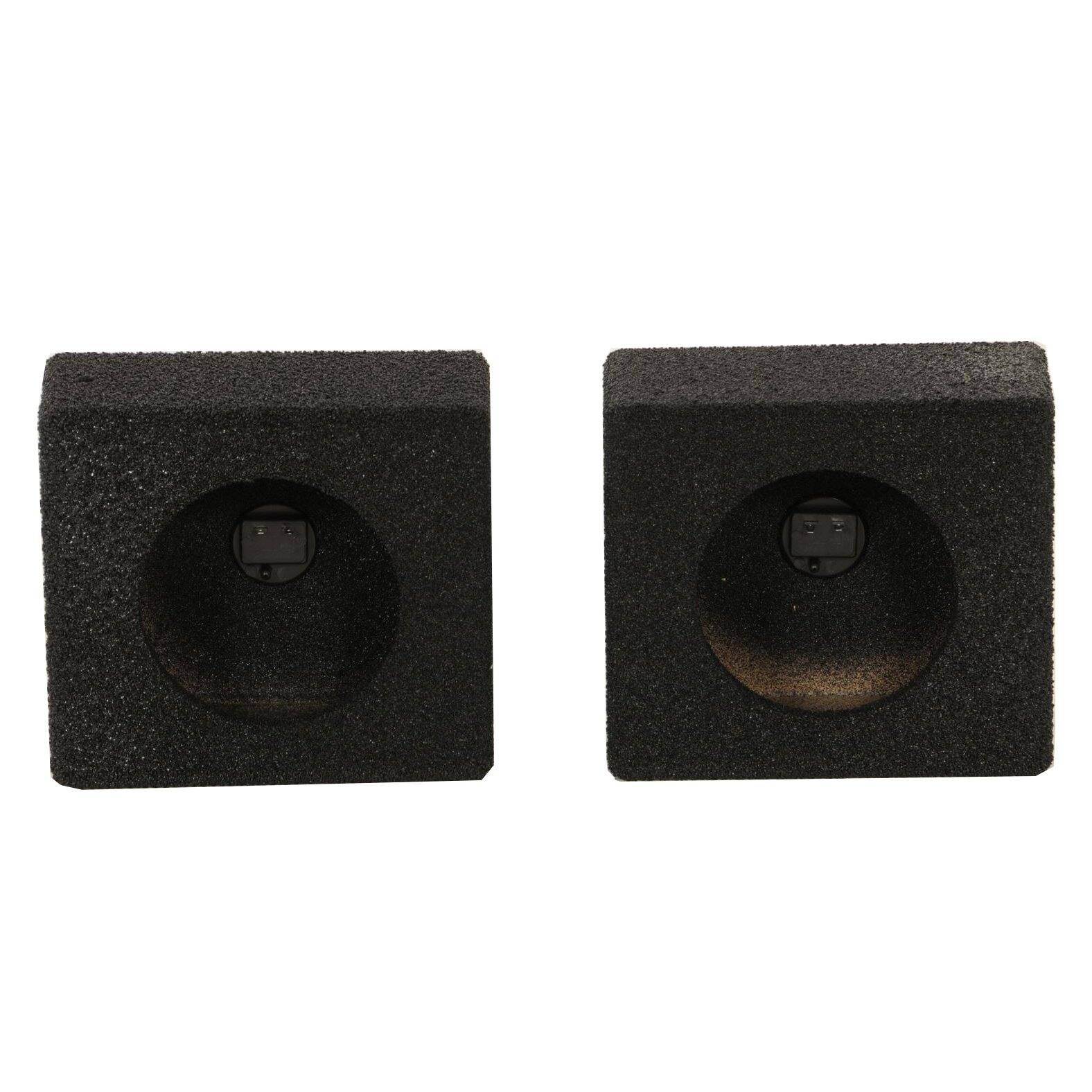 Alt View 10. QPower - QPower QBomb QBTW6.5 Single 6.5" Bedliner Spray Car Speaker Enclosures (8 Pack).