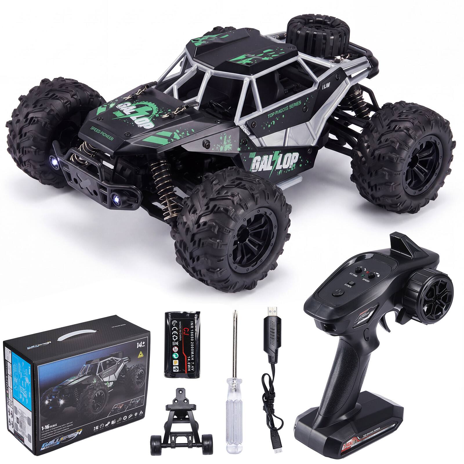 SPEED POWER  
TOP PUGIS SERIES  
1:16 CAR  
FO30 CJ 18650  
2000MA + 14001  
7.4V