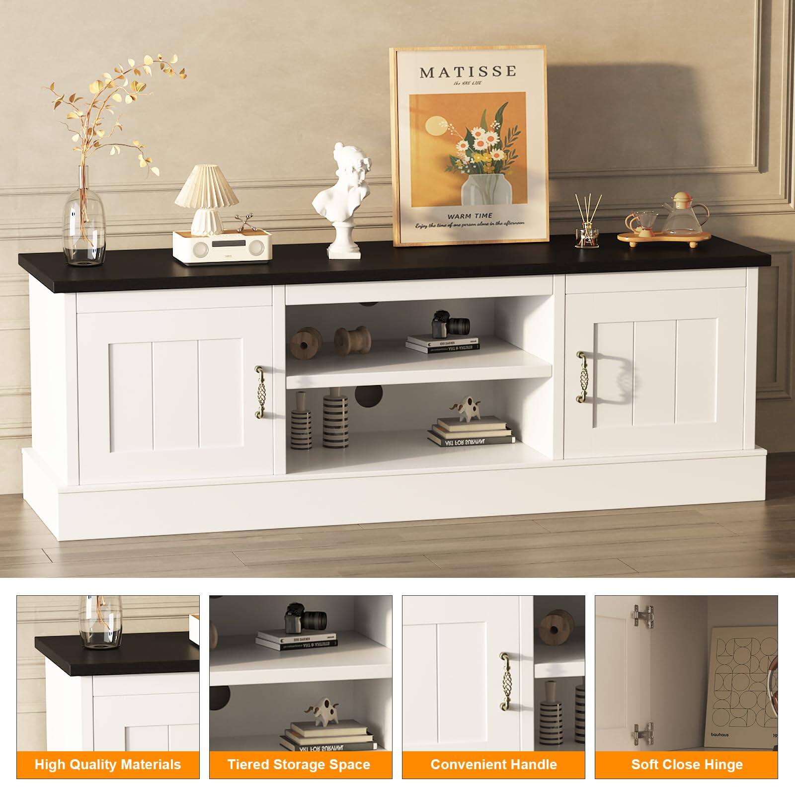 MATISSE  
WARM TIME  

High Quality Materials  
Tiered Storage Space  
Convenient Handle  
Soft Close Hinge