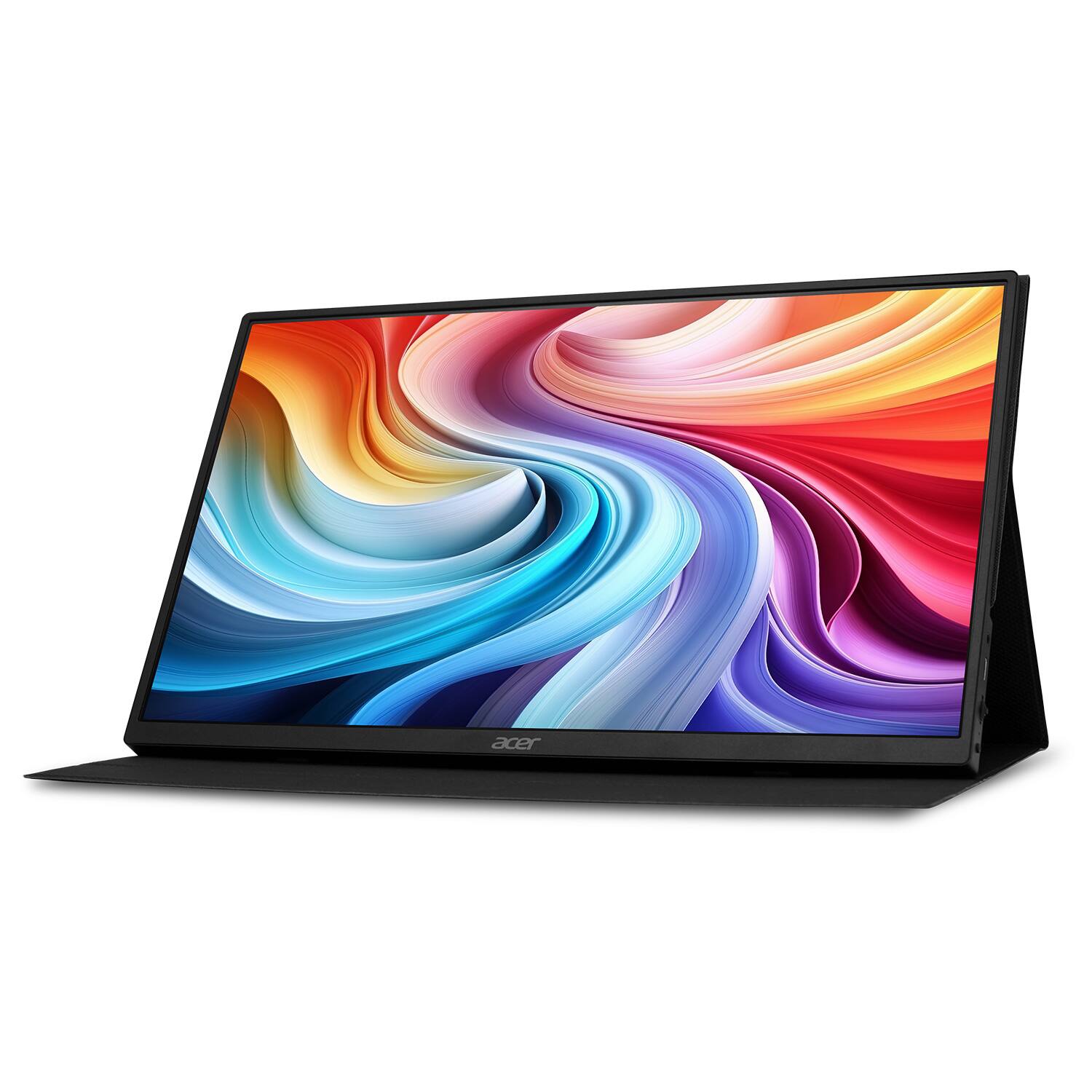 Alt View 5. Acer - 15.6" LCD FHD 60Hz Adaptive Sync IPS Portable Touch Monitor (USB Type-C, Mini HDMI & Micro USB) - Black.