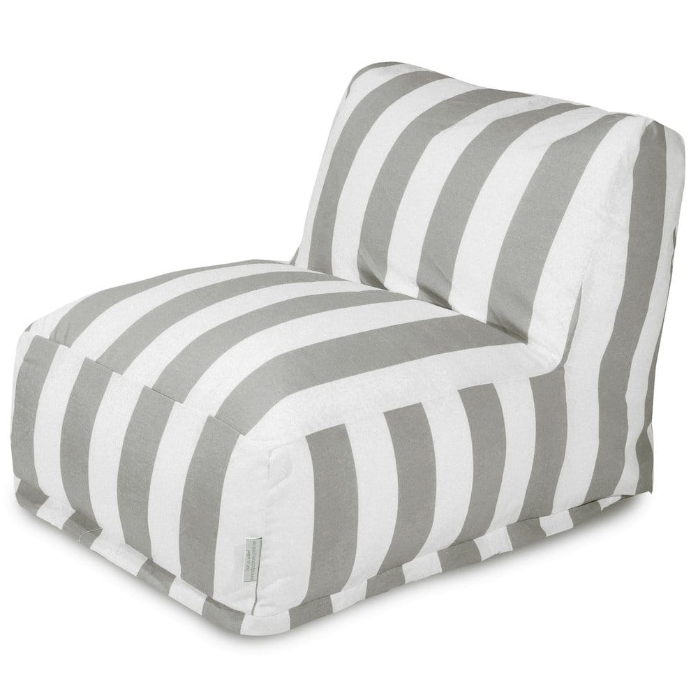 Majestic Home - Chair Lounger Vertical Stripe - Gray
