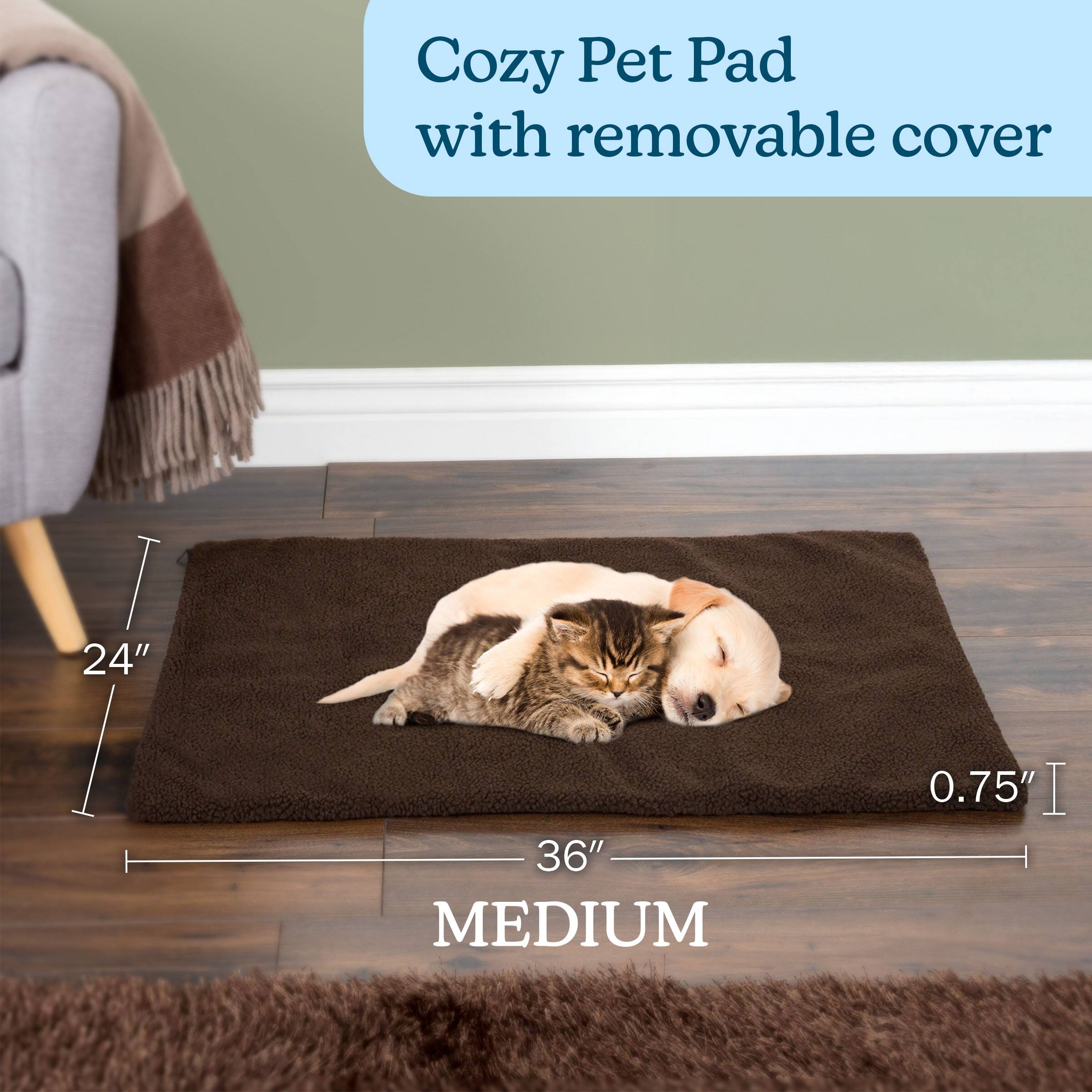 Cozy Pet Pad with removable cover  
24" x 36"  
MEDIUM  
0.75"
