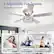 6 Adjustable Fan Speeds
Choose the wind speed
Speed 1-2
Low comfortable wind
Speed 3-4
Medium natural wind
Speed 5-6
High cooling air