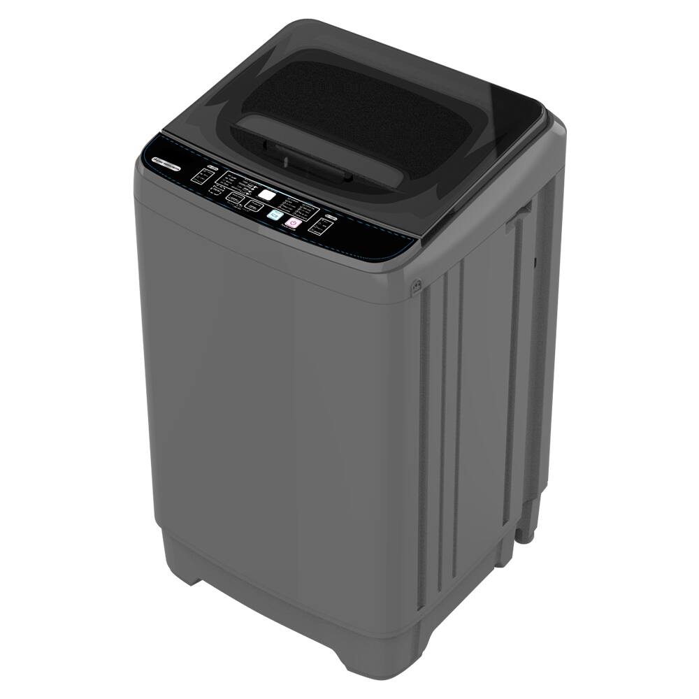 Alt View 2. Loheer - 6KG Portable Top Load Washer with Fuzzy Logic, 10 Programs, Drain Pump & Sink Adapter - GREY.