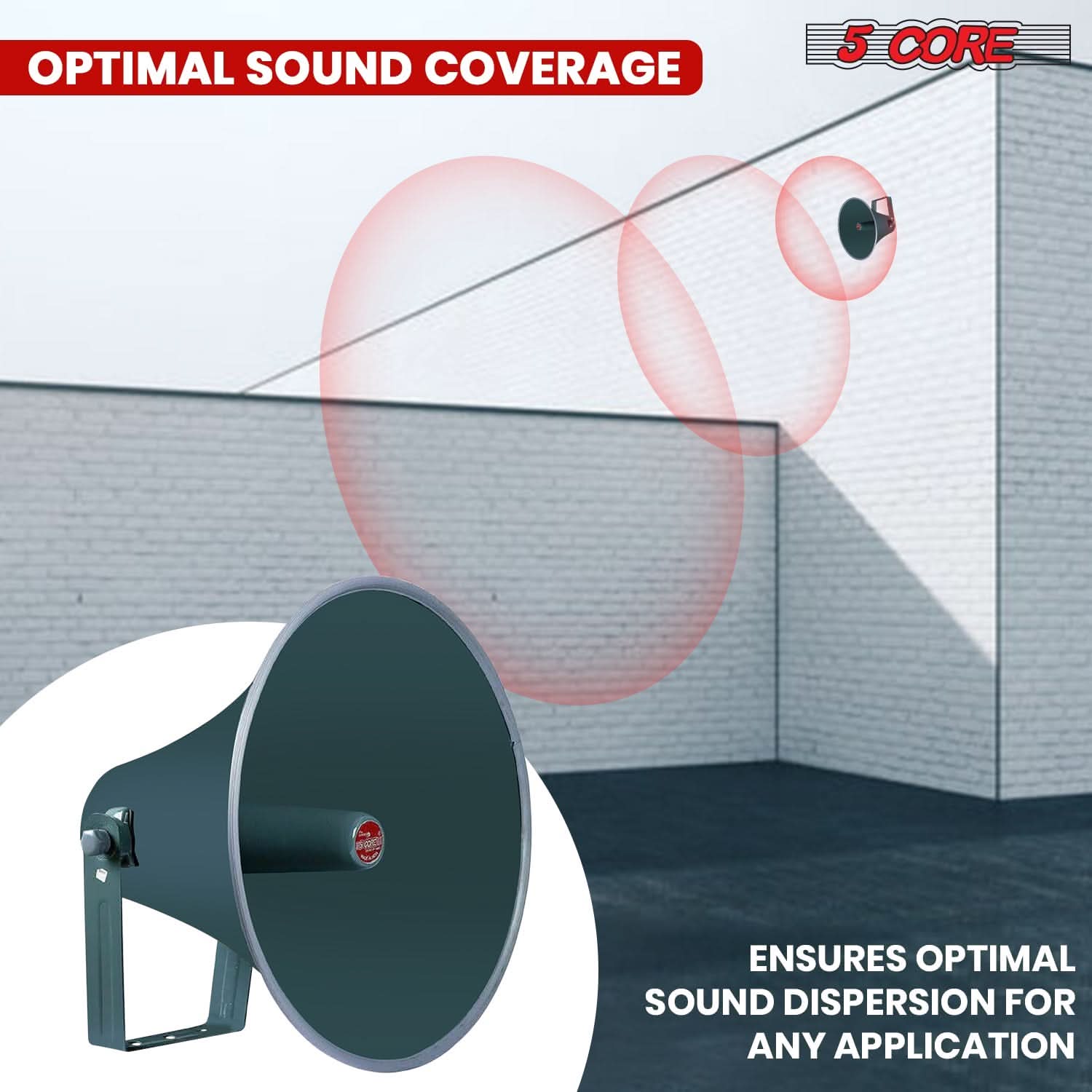 OPTIMAL SOUND COVERAGE

5 CORE

ENSURES OPTIMAL SOUND DISPERSION FOR ANY APPLICATION