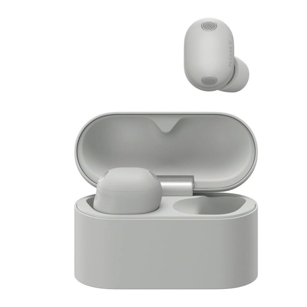 Back. Sony - Sony WF-1000XM6 Wireless Earbuds (Platinum Silver) with 3in1 Portable Accessory.