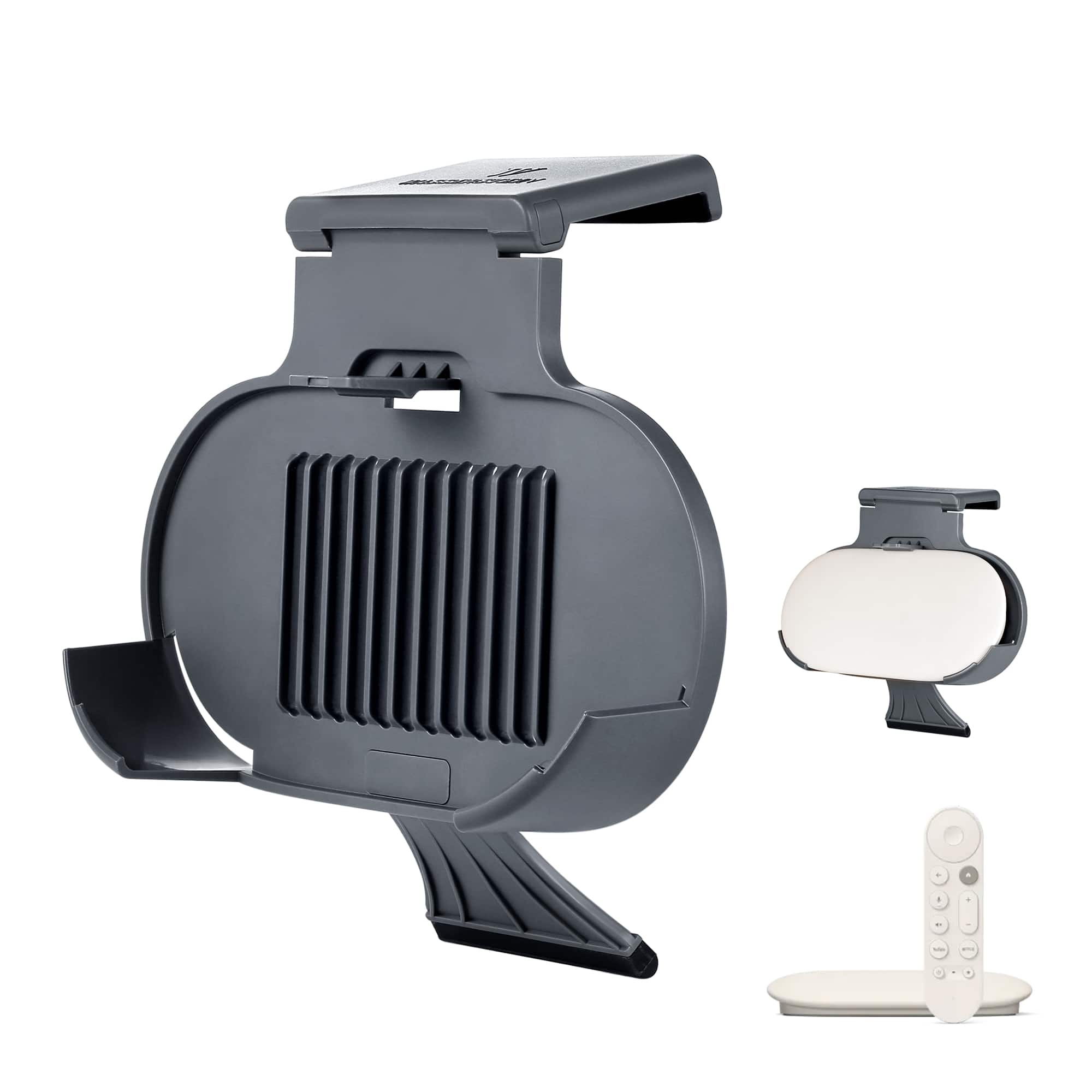 Wasserstein - Clip Mount Holder for Google TV Streaming Box | Made for Google - Black