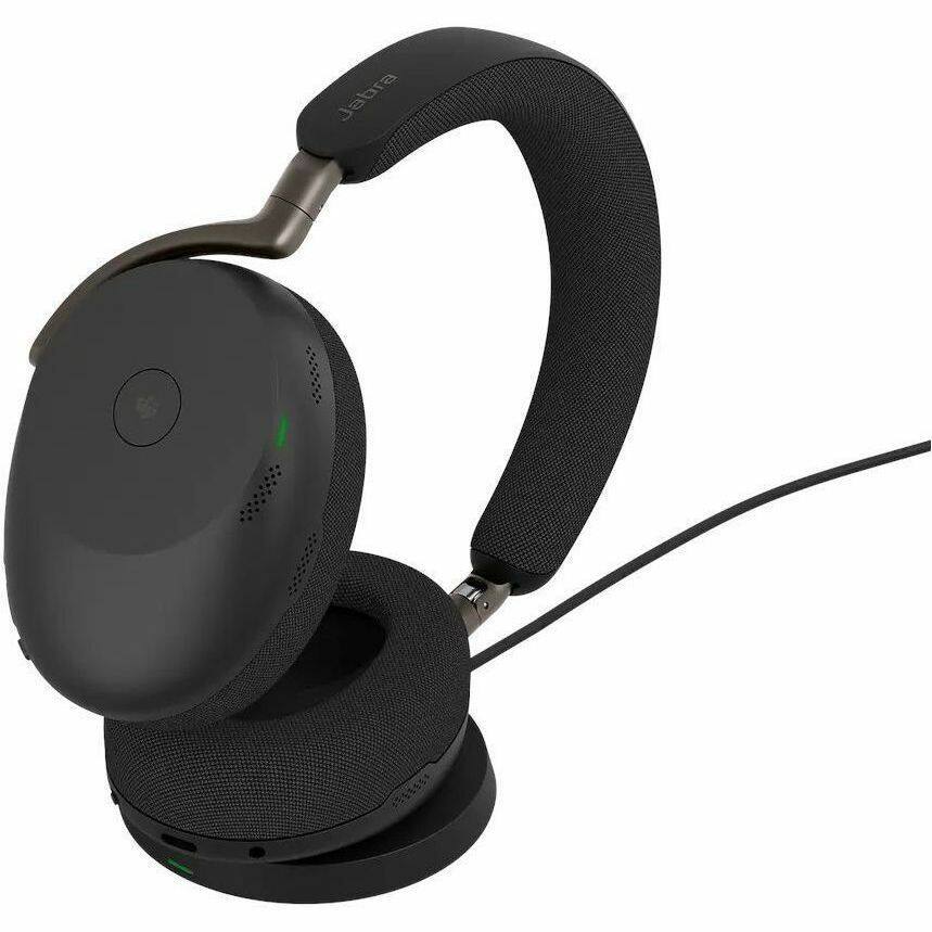 Alt View 5. Jabra - Jabra Evolve3 85 Headset - Microsoft Teams Certification - Stereo - Mini-phone (3.5mm) - Wired/Wireless - Bluetooth - Black.
