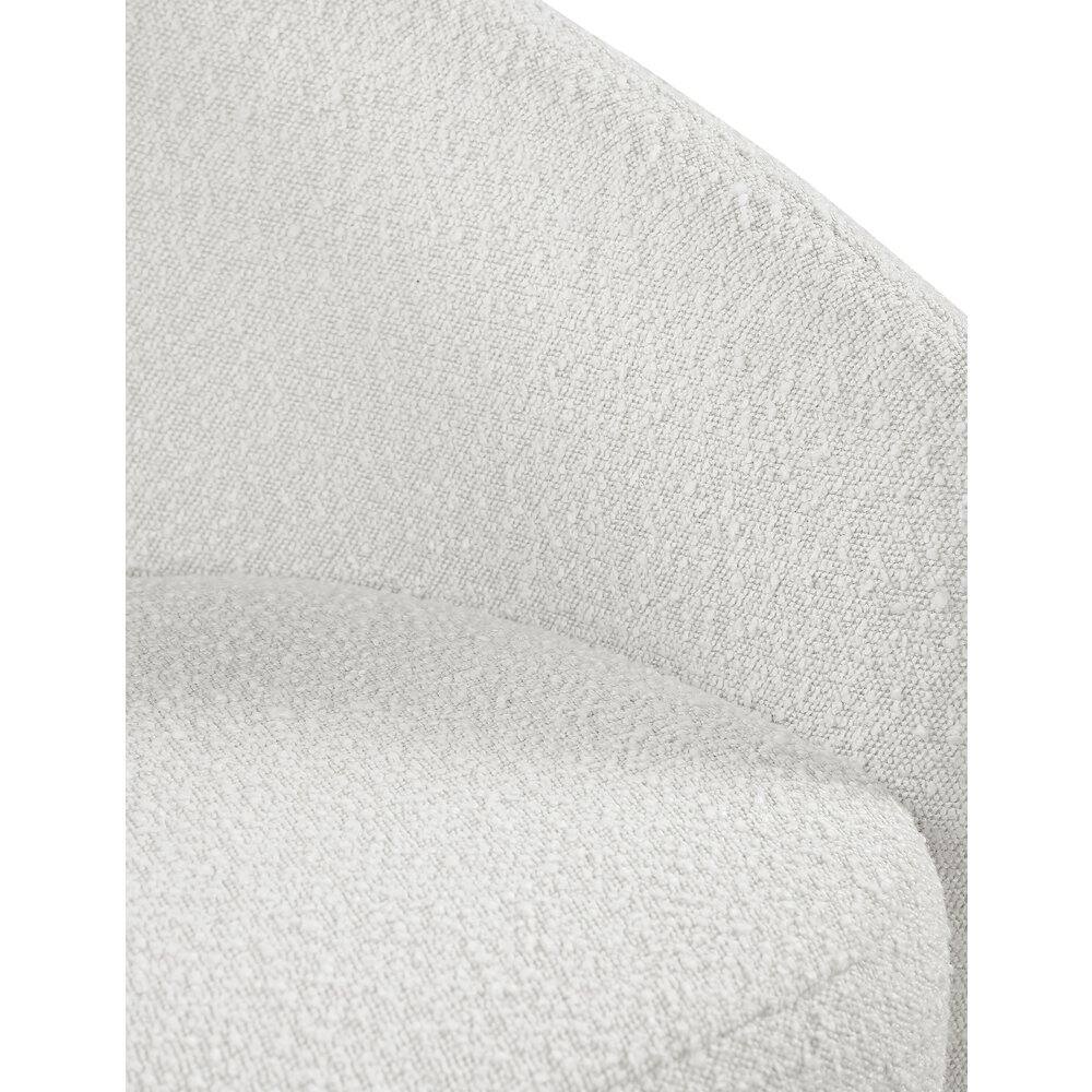 Alt View 4. Meridian Furniture - Acadia Cream Boucle Fabric Accent Chair - Beige.