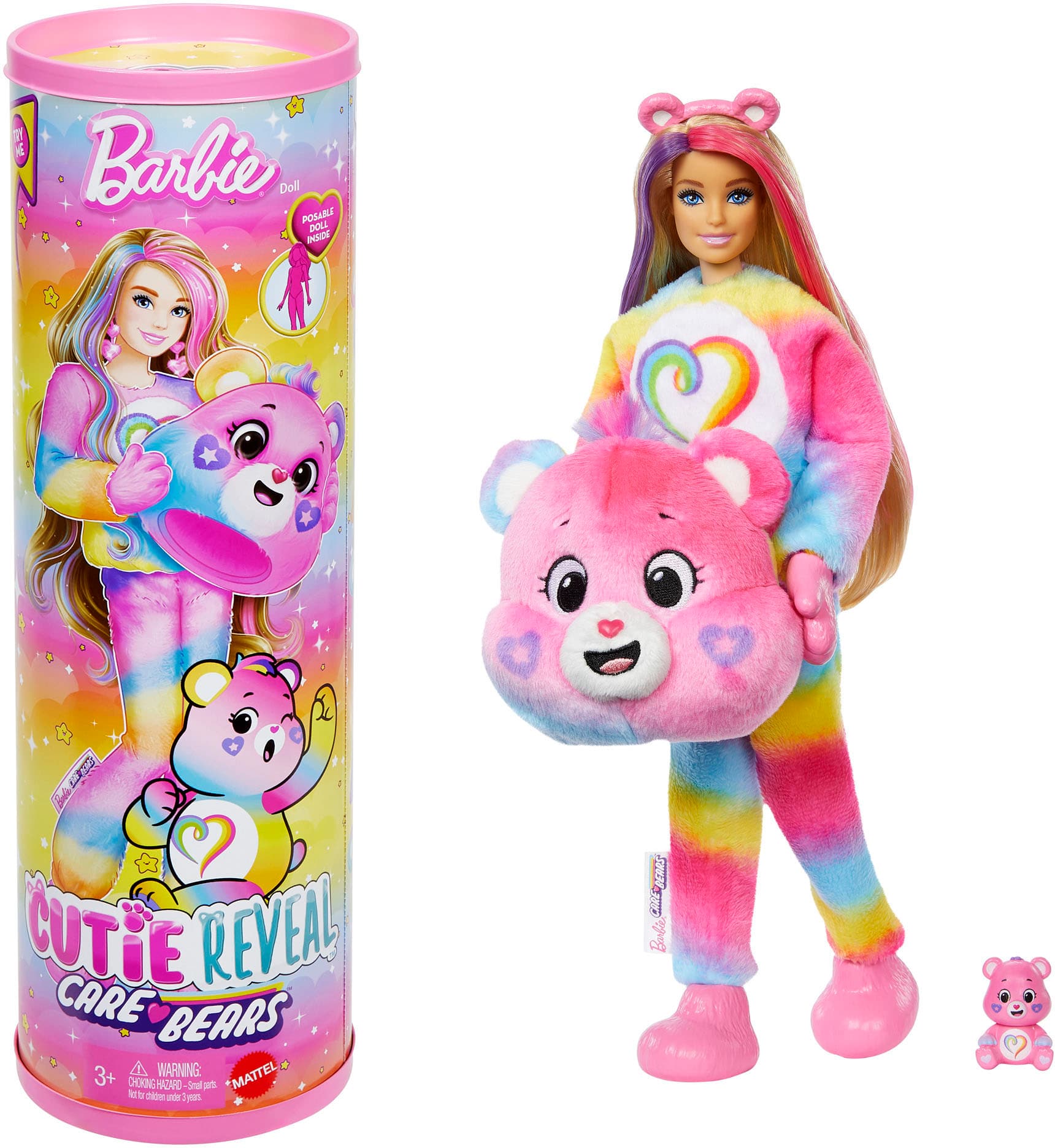 Barbie - Cutie Reveal Care Bear Series Togetherness Bear Doll - Front_Zoom