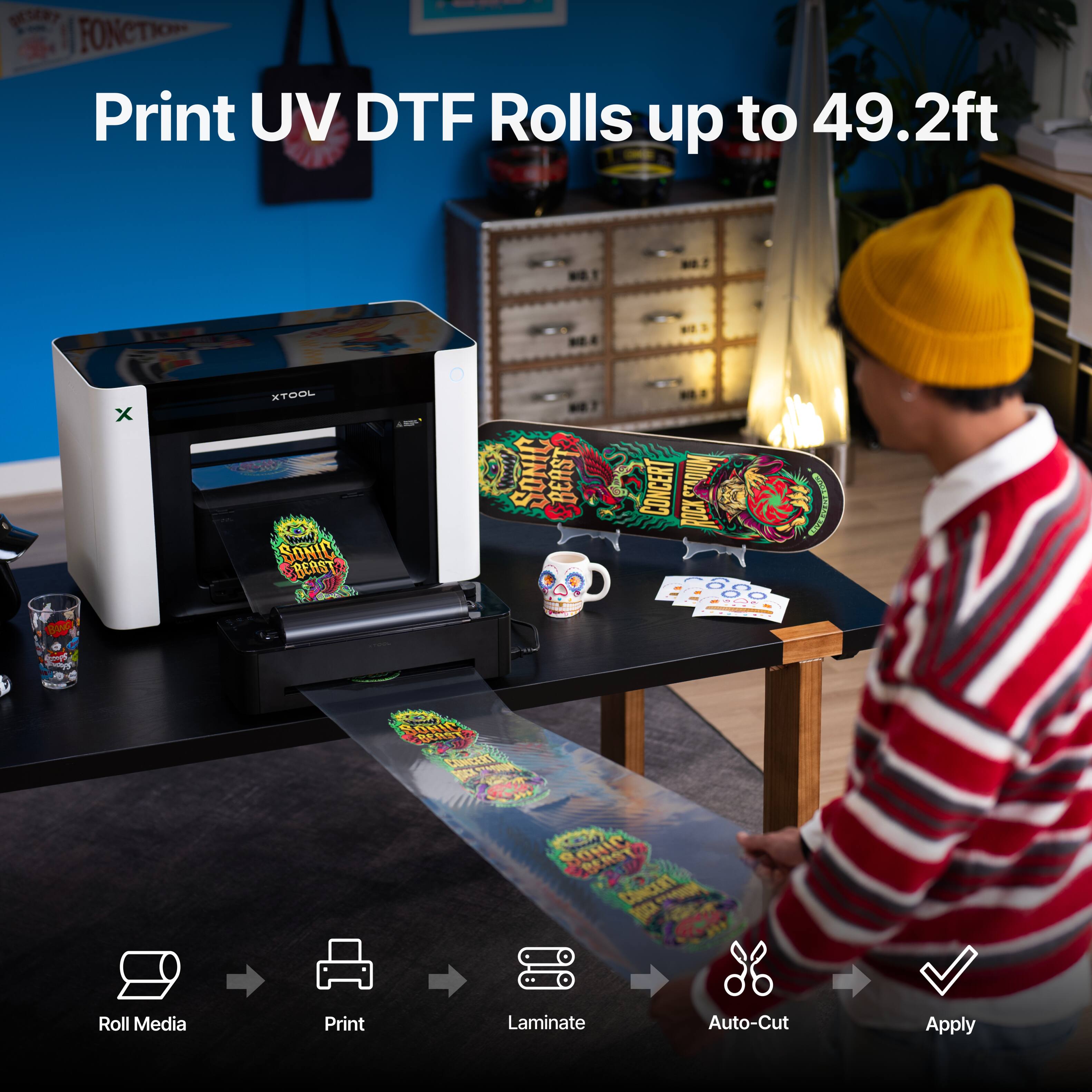 Print UV DTF Rolls up to 49.2ft

XTOOL Veess SONIC BEAST

SONIC BEAST CONCERT STADIUM ROCK

Byp 2017

SONIC BEAST CONCERT

Roll Media
Print
Laminate
Auto-Cut
Apply