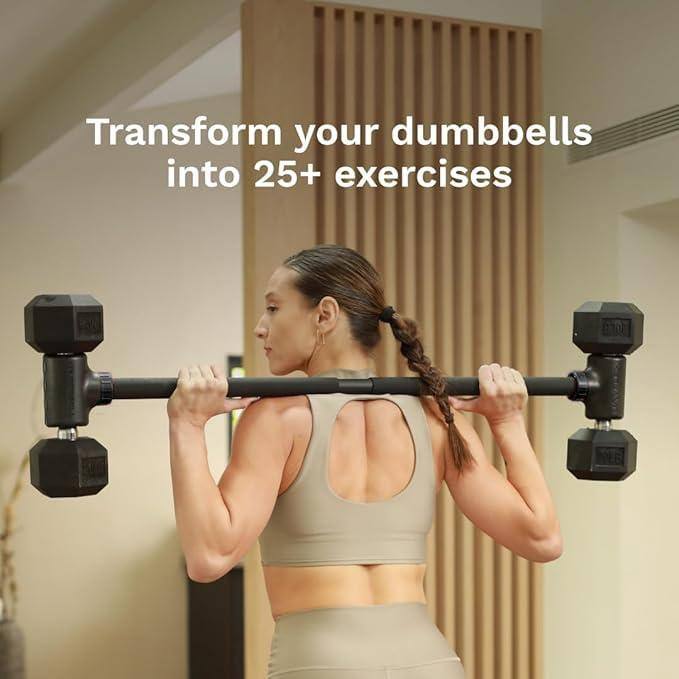 Transform your dumbbells into 25+ exercises