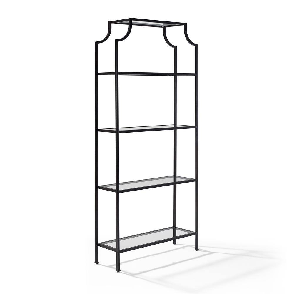 Back. Crosley Furniture - Aimee Etagere Bookcase - Oil Rubbed Bronze.