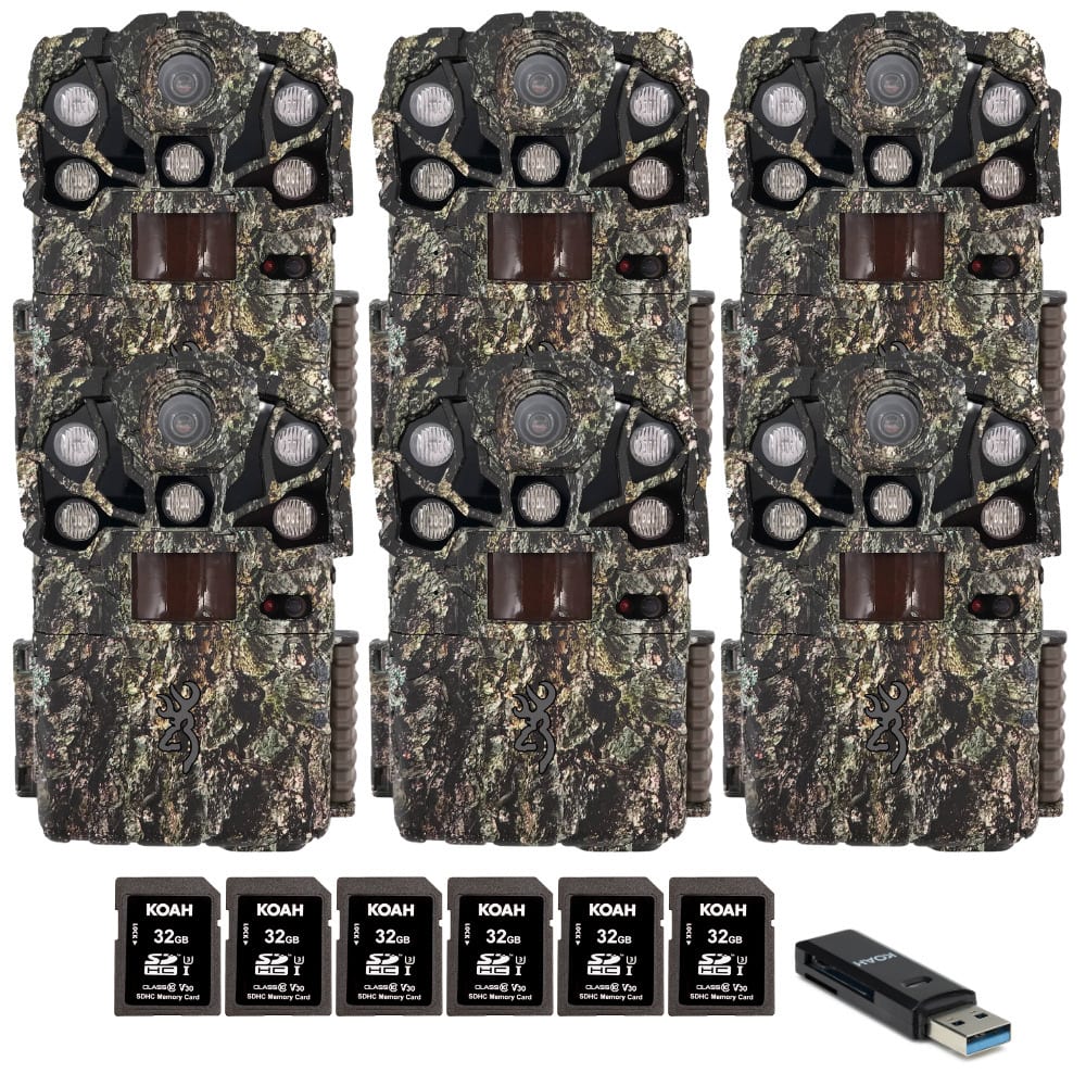 Browning Trail Cameras - Browning Recon Force Elite Ultra Non-Cellular Trail Camera (6 Pack) Bundle