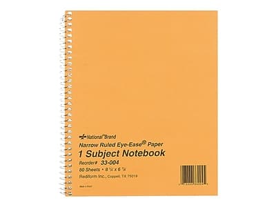 "National Brand - 1-Subject Notebooks, 7"" x 8"", Narrow Ruled, 80 Sheets, (33004) - Brown" price history on PriceWatchPro