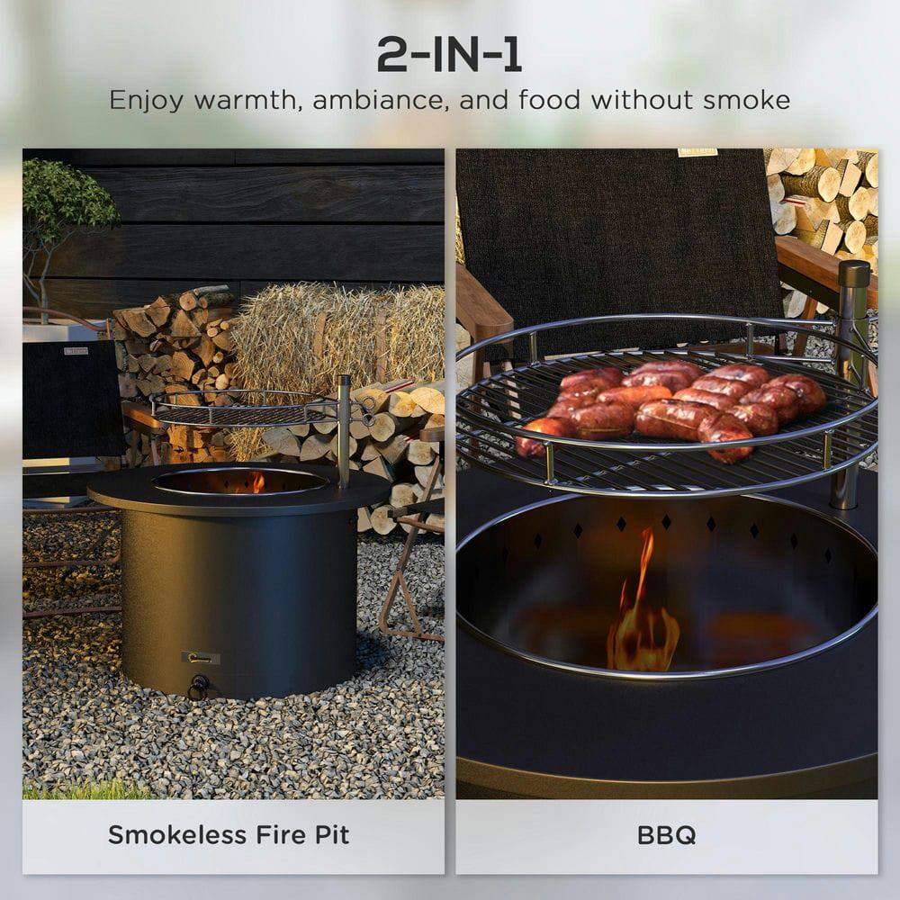 2-IN-1  
Enjoy warmth, ambiance, and food without smoke  

Smokeless Fire Pit  

BBQ