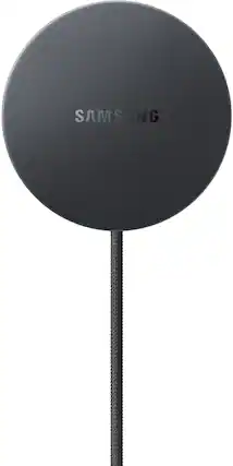 Front. Samsung - Magnet Wireless Charger - Dark Gray.