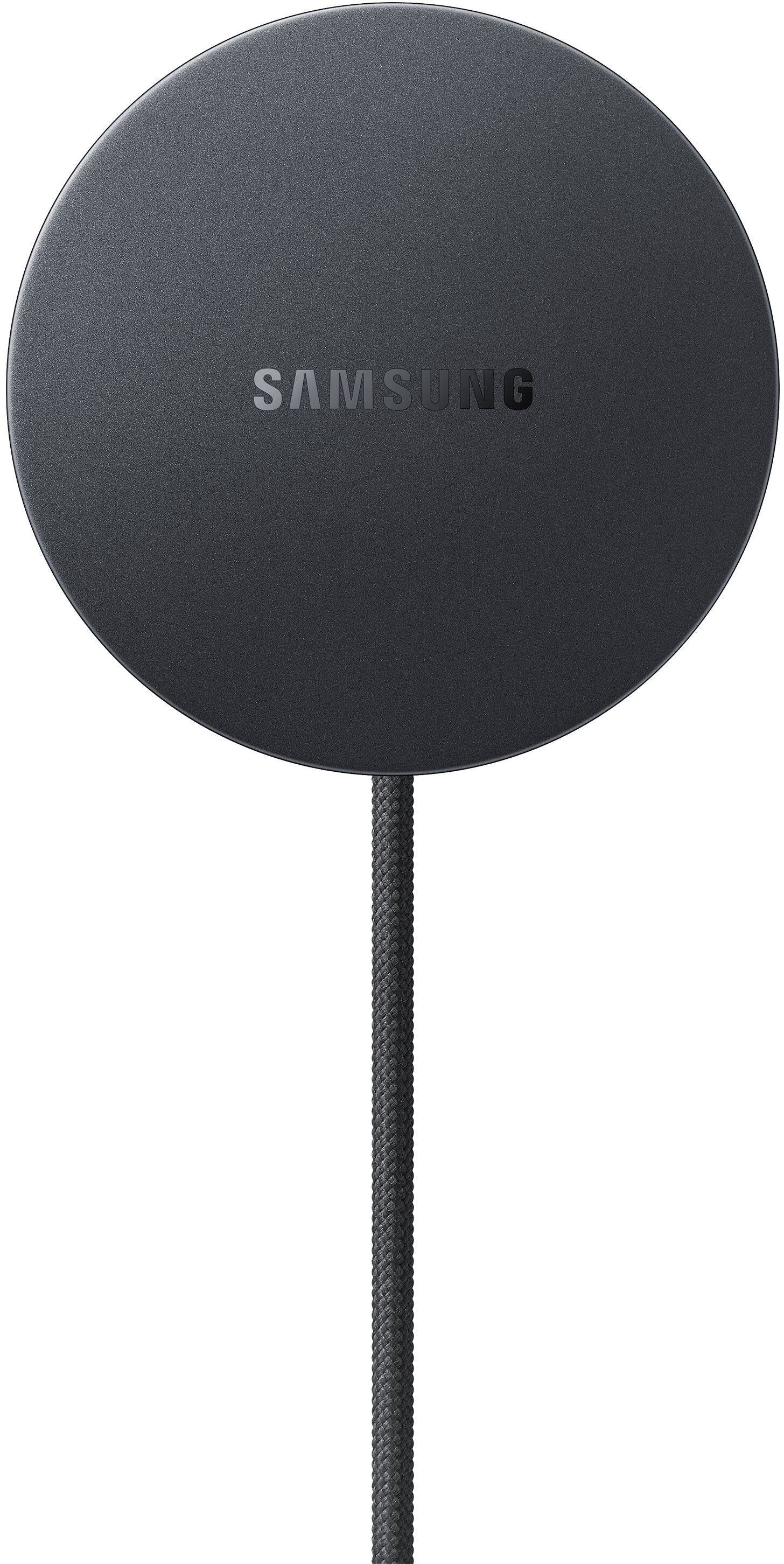 Front. Samsung - Magnet Wireless Charger - Dark Gray.