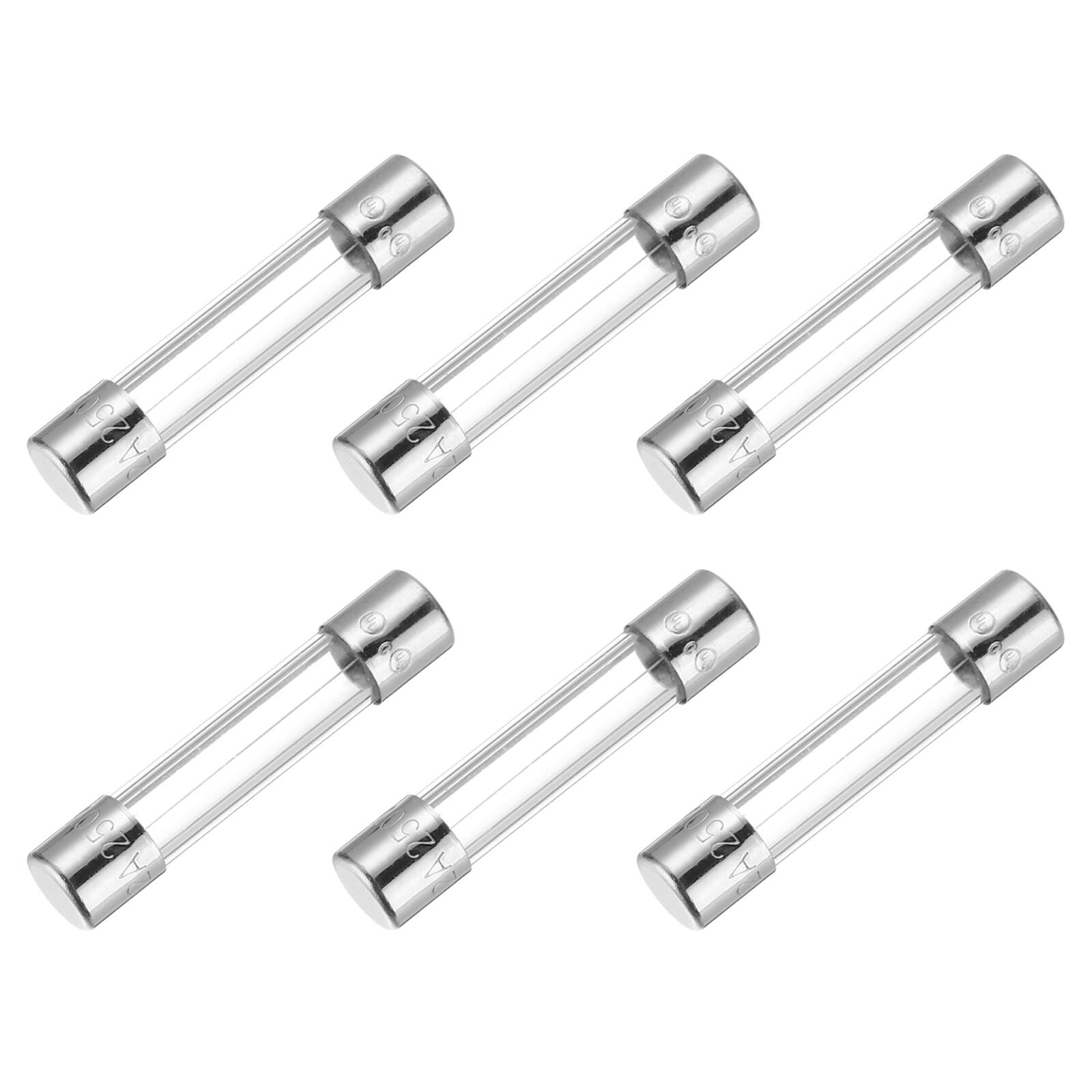 Front. Unique Bargains - 2A 250V 5x20mm Time Delay Glass Fuse UL Listed Slow Blow Fuse for Home Appliances 6pcs.
