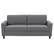 Front. CorLiving - Georgia 3-Seat Fabric Sofa - Grey.