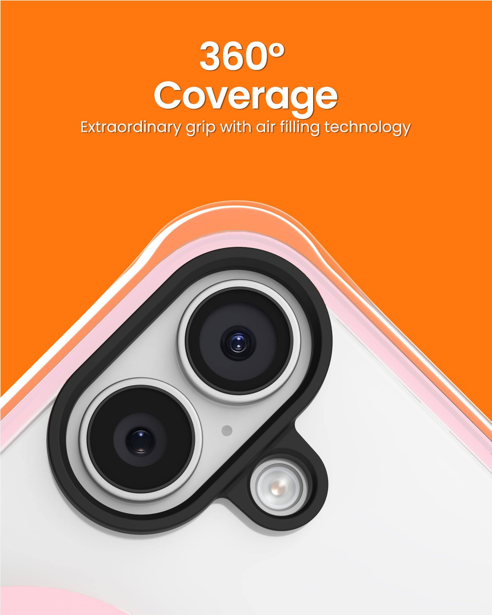 360° Coverage  
Extraordinary grip with air filling technology