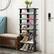 Alt View 13. Costway - Patented 7-Tier Dual Shoe Rack Practical Free Standing Shelves Storage Shelves Concise - Black.