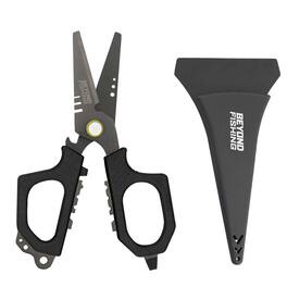 Beyond Braid - Beyond Fishing 6.5" Pro Fishing Shears Dual Serrated Blades - Black