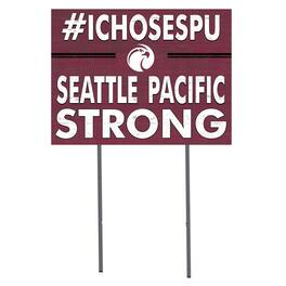 Jardine - Seattle Pacific Falcons 18" x 24" I Chose Yard Sign - Maroon