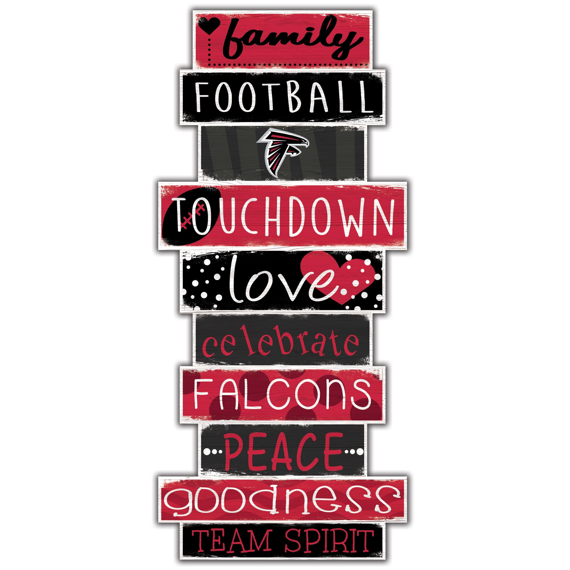 Fan Creations - Atlanta Falcons 5'' x 24'' Celebrations Stack Sign - Multicolor price history on PriceWatchPro