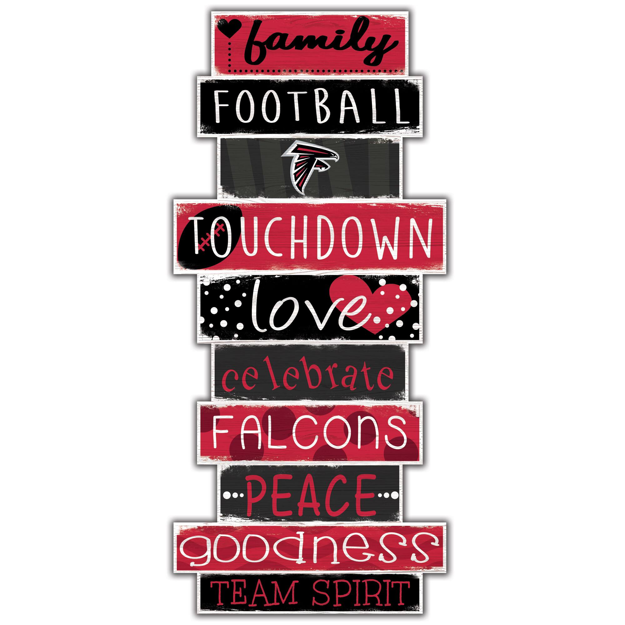 Atlanta Falcons 5'' x 24'' Celebrations Stack Sign